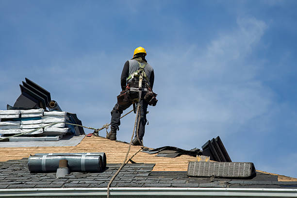 Professional Roof Replacement technician working in Greenfield, NH